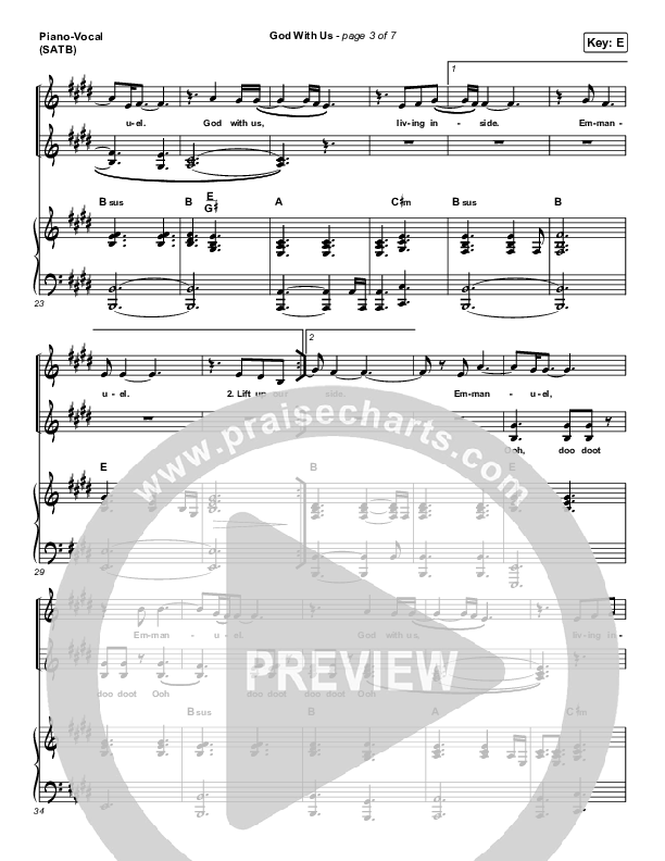 God With Us Piano/Vocal (SATB) (Terrian)