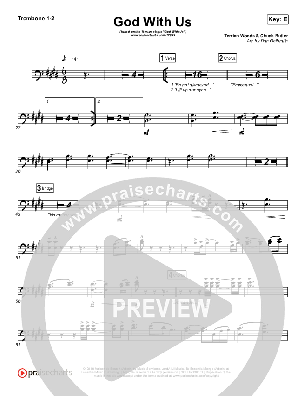 God With Us Trombone 1/2 (Terrian)