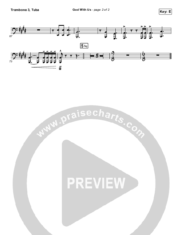 God With Us Trombone 3/Tuba (Terrian)