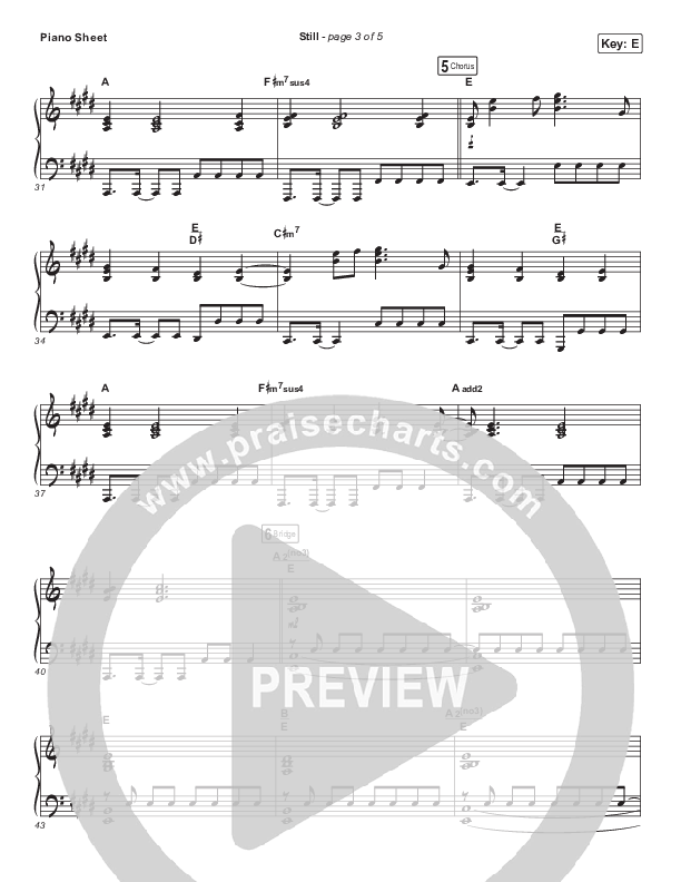 Still Piano Sheet (Amanda Lindsey Cook)