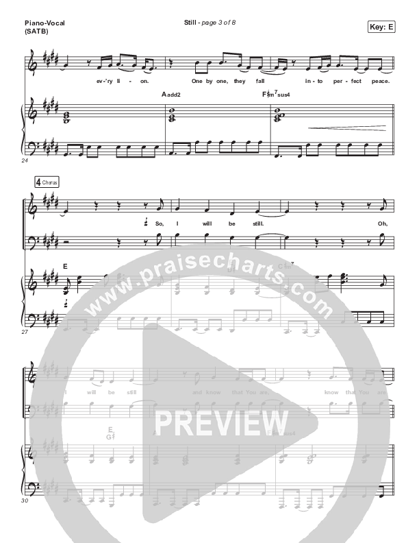 Still Piano/Vocal (SATB) (Amanda Lindsey Cook)