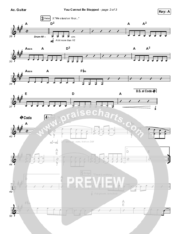 You Cannot Be Stopped Acoustic Guitar (Phil Wickham / Chris Quilala)