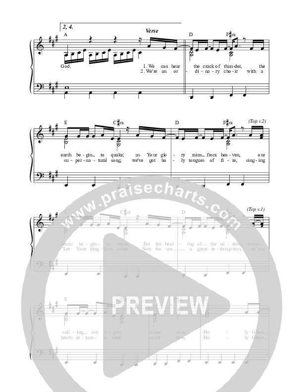 Fire's Gonna Fall Lead Sheet (Martin Smith)