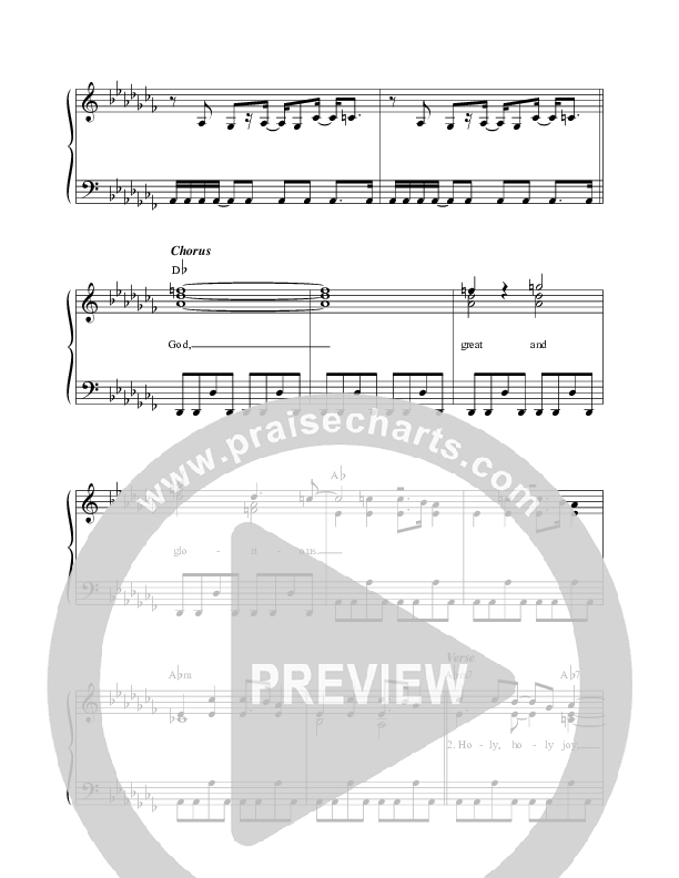 Great And Glorious Lead Sheet (SAT) (Martin Smith)