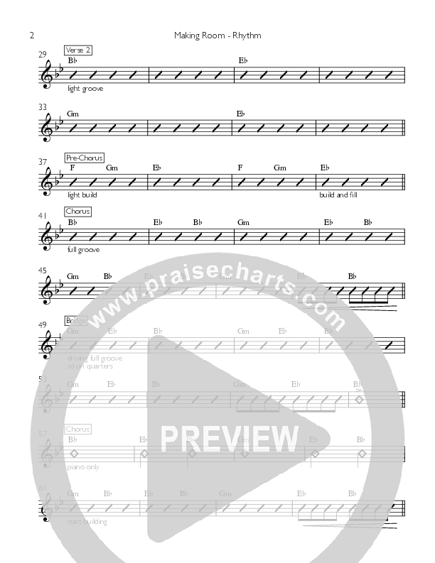 Making Room Rhythm Chart (Inland Hills Church)