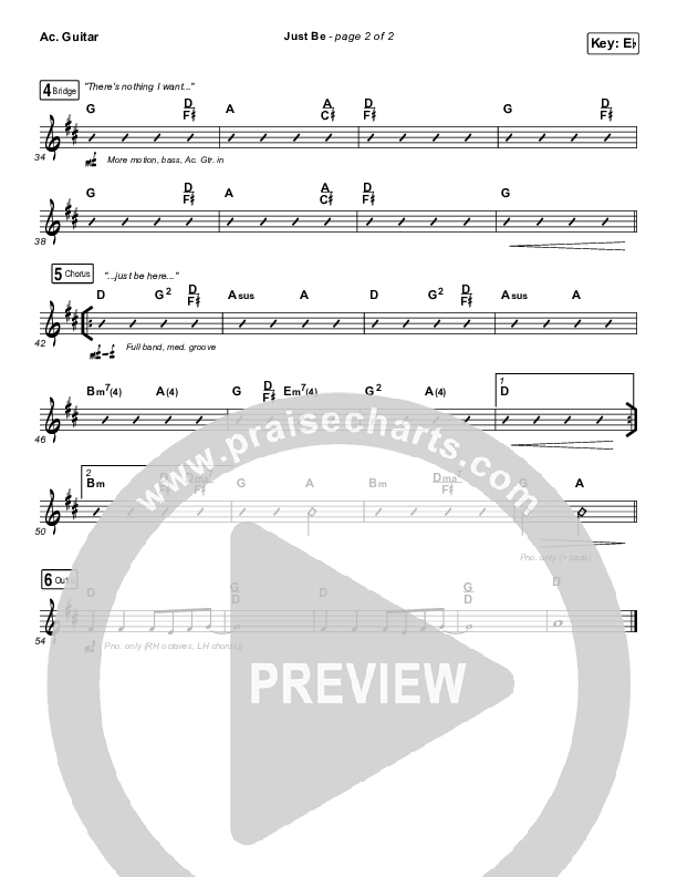 Just Be Acoustic Guitar (Kim Walker-Smith)