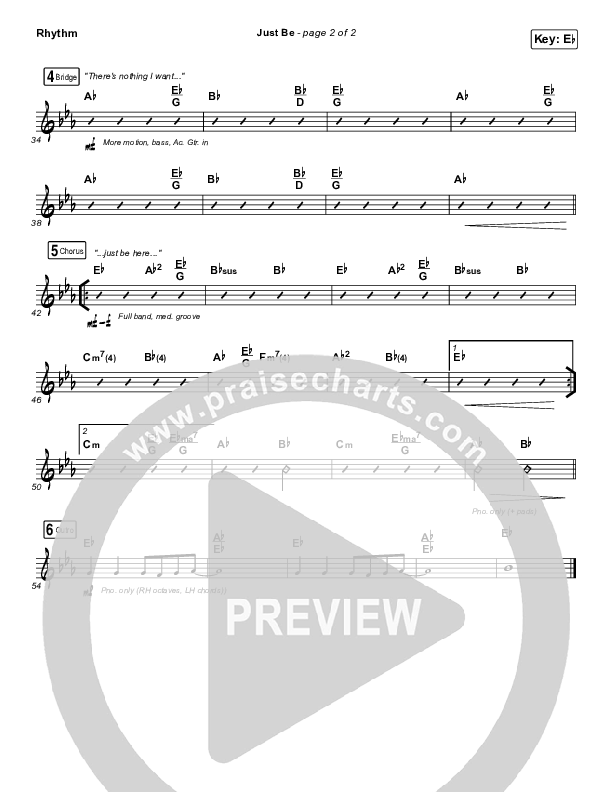 Just Be Rhythm Chart (Kim Walker-Smith)