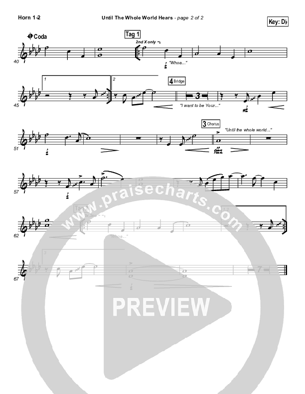 Until The Whole World Hears Brass Pack (Casting Crowns)