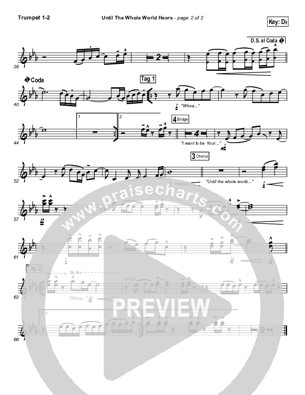 Until The Whole World Hears Trumpet 1,2 (Casting Crowns)