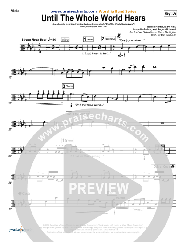 Until The Whole World Hears Viola (Casting Crowns)