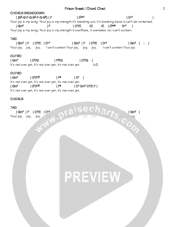 Prison Break Chord Chart (Brittani Scott)