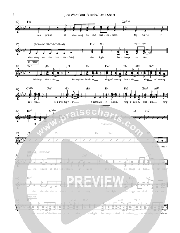 King Of Every Battle Lead Sheet (Brittani Scott)