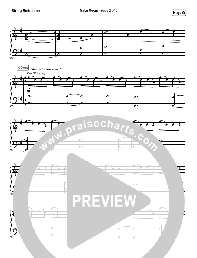 Make Room (Live) Sheet Music PDF (Community Music) - PraiseCharts