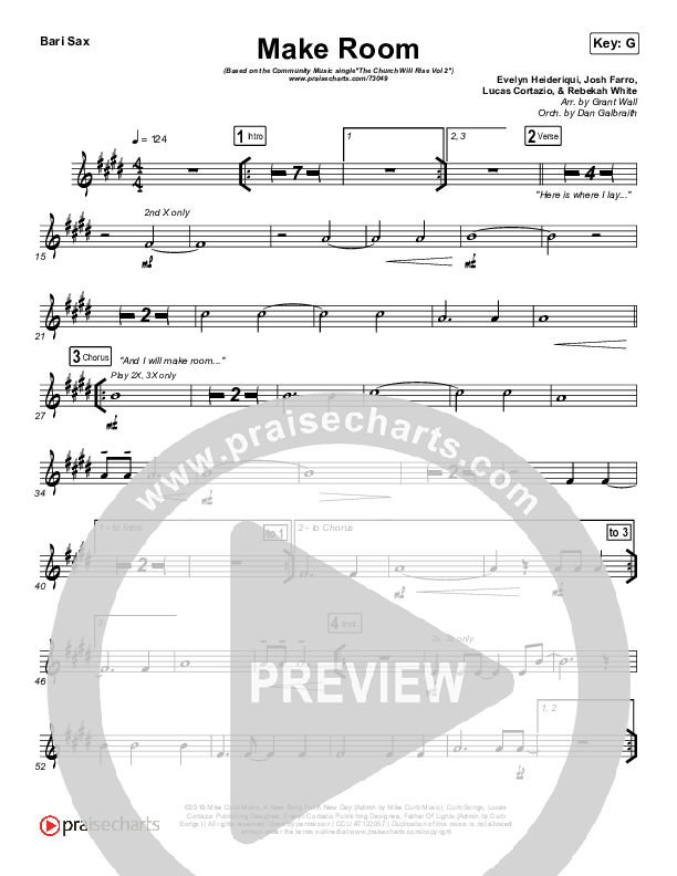 Make Room (Live) Bari Sax (Community Music)