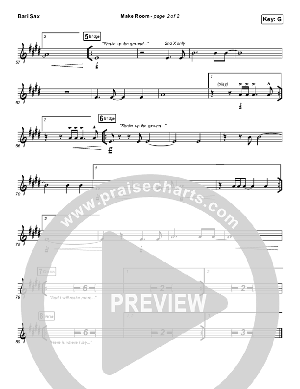 Make Room (Live) Bari Sax (Community Music)