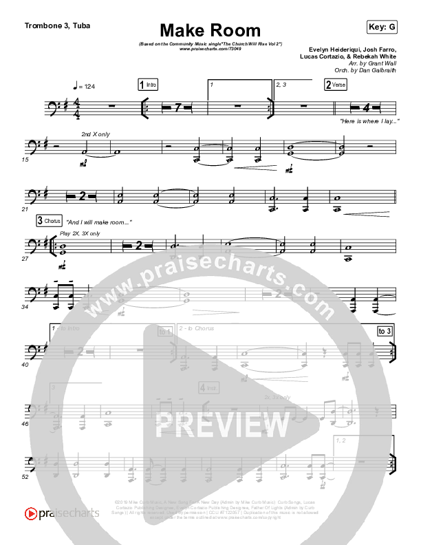 Make Room (Live) Trombone 3/Tuba (Community Music)