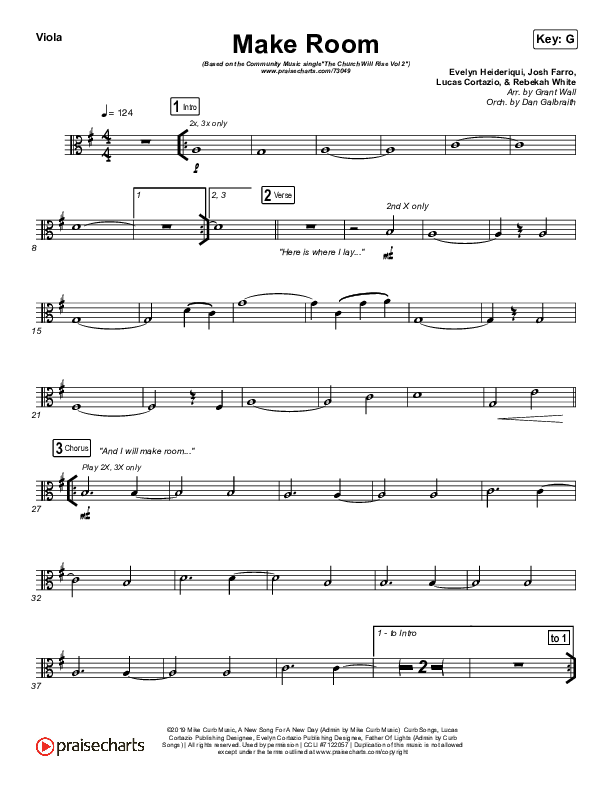 Make Room (Live) Viola (Community Music)