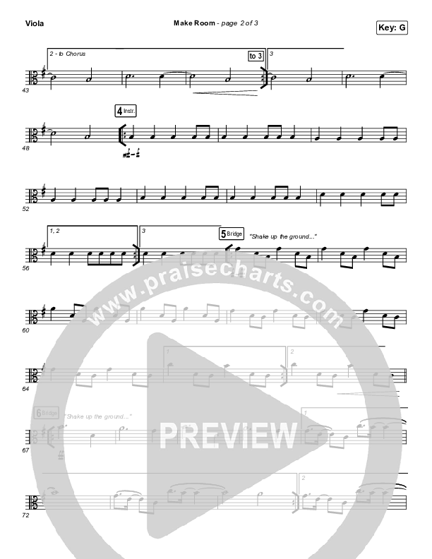 Make Room (Live) Viola (Community Music)