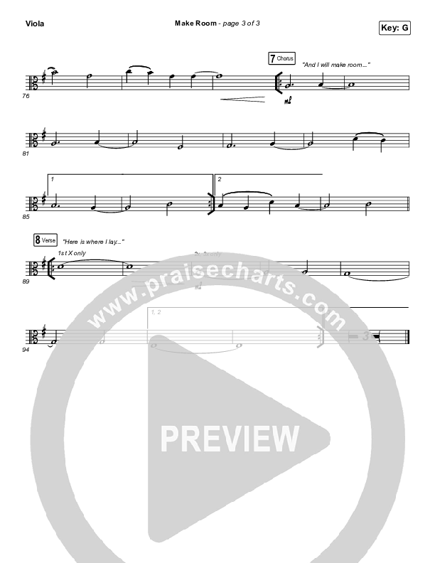 Make Room (Live) Viola (Community Music)