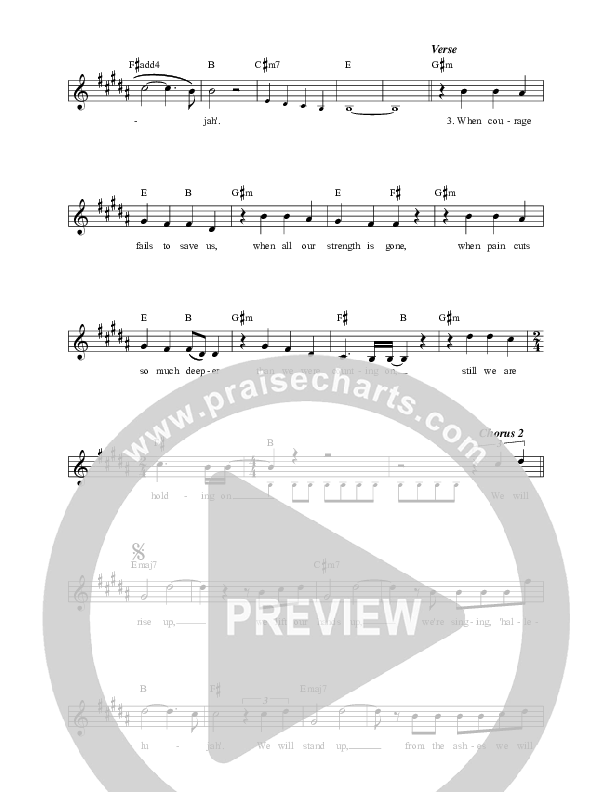 Rise Up Lead Sheet (Martin Smith)