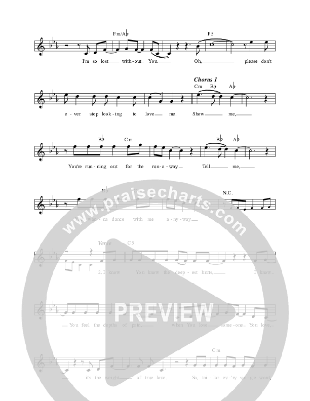 Runaway Lead Sheet (Martin Smith)