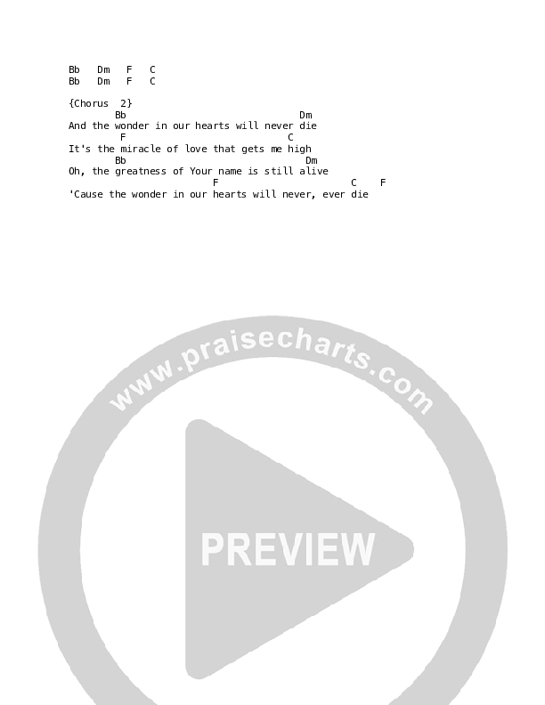 Wonder Hearts Chords & Lyrics (Martin Smith)