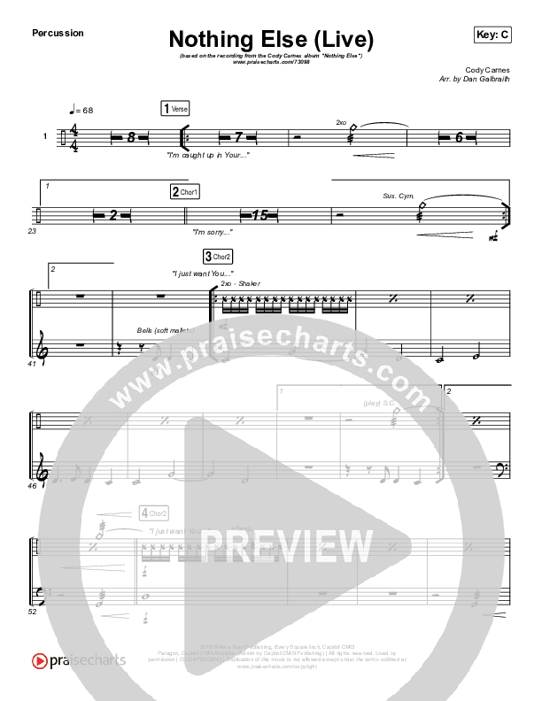 Nothing Else (Live) Percussion (Cody Carnes)