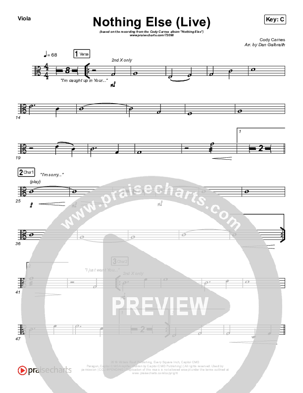 Nothing Else (Live) Viola (Cody Carnes)