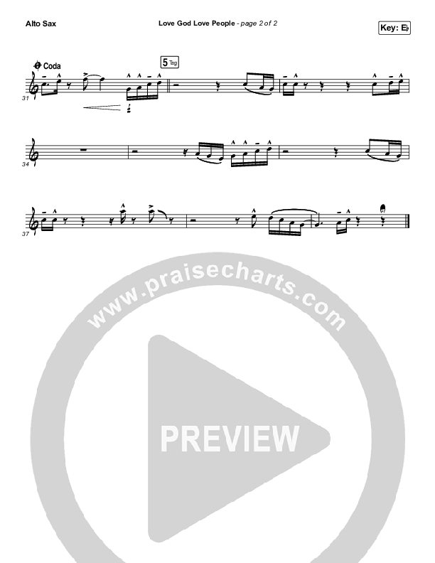 Love God Love People Alto Sax (Danny Gokey / Michael W. Smith)