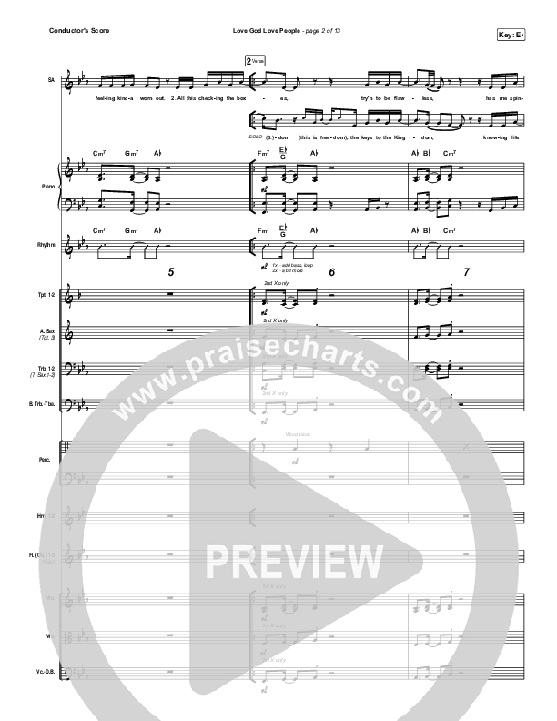 Love God Love People Conductor's Score (Danny Gokey / Michael W. Smith)