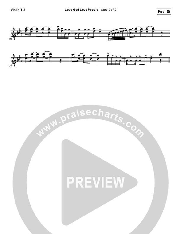 Love God Love People Violin 1/2 (Danny Gokey / Michael W. Smith)