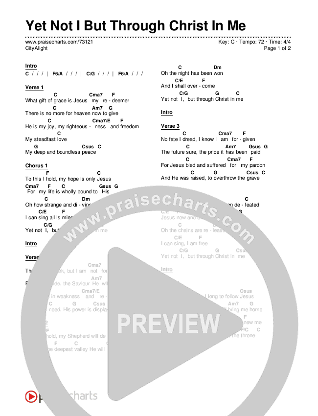 Christian Lyrics And Chord Charts