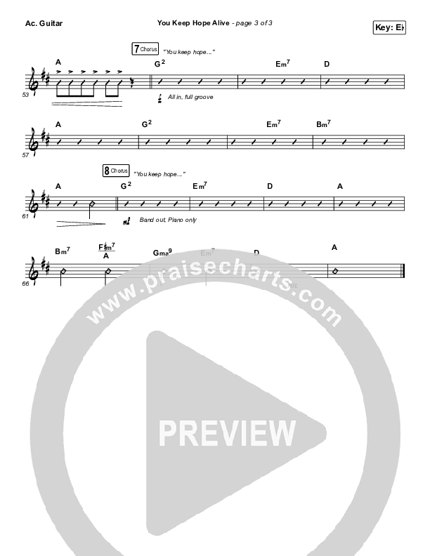 You Keep Hope Alive Acoustic Guitar (Jon Reddick)