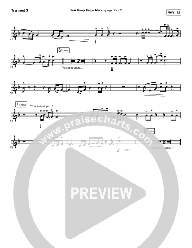 You Keep Hope Alive Trumpet 3 (Jon Reddick)