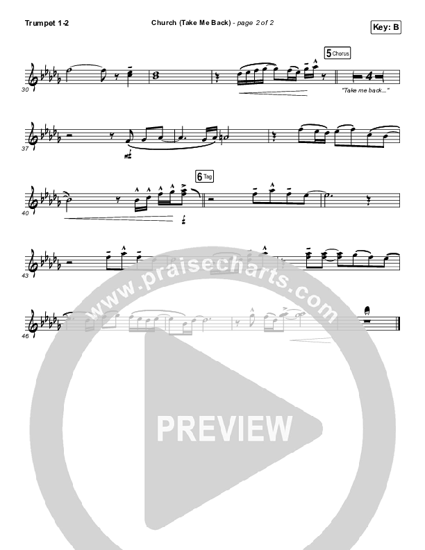 Church (Take Me Back) Trumpet 1,2 (Cochren & Co)