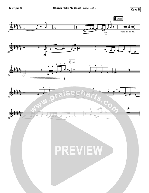 Church (Take Me Back) Trumpet 3 (Cochren & Co)