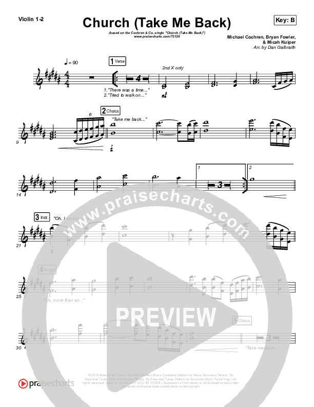 Church (Take Me Back) String Pack (Cochren & Co)