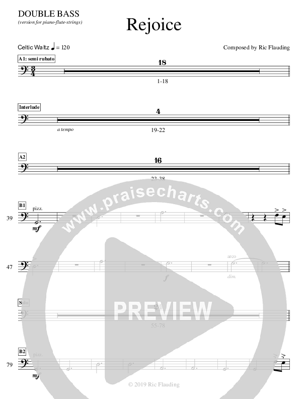 Rejoice Double Bass (Ric Flauding)
