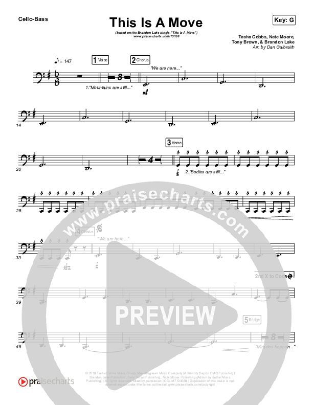 This Is A Move Cello/Bass (Brandon Lake)