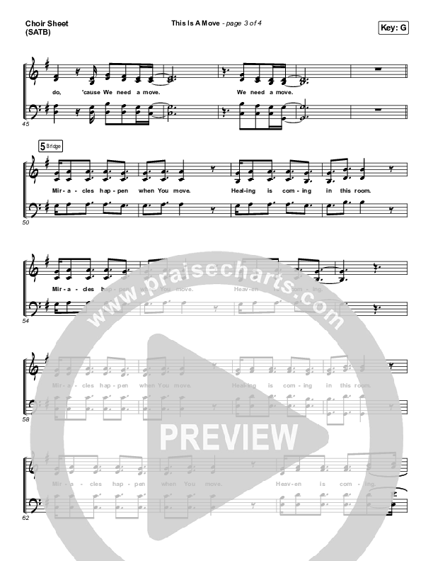 This Is A Move Choir Vocals (SATB) (Brandon Lake)