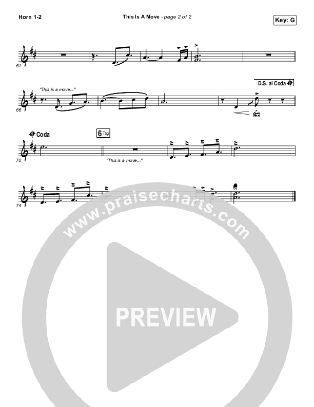 This Is A Move French Horn 1/2 (Brandon Lake)