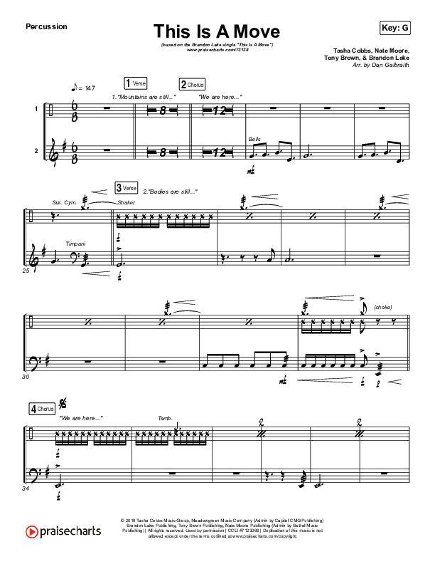 This Is A Move Percussion (Brandon Lake)