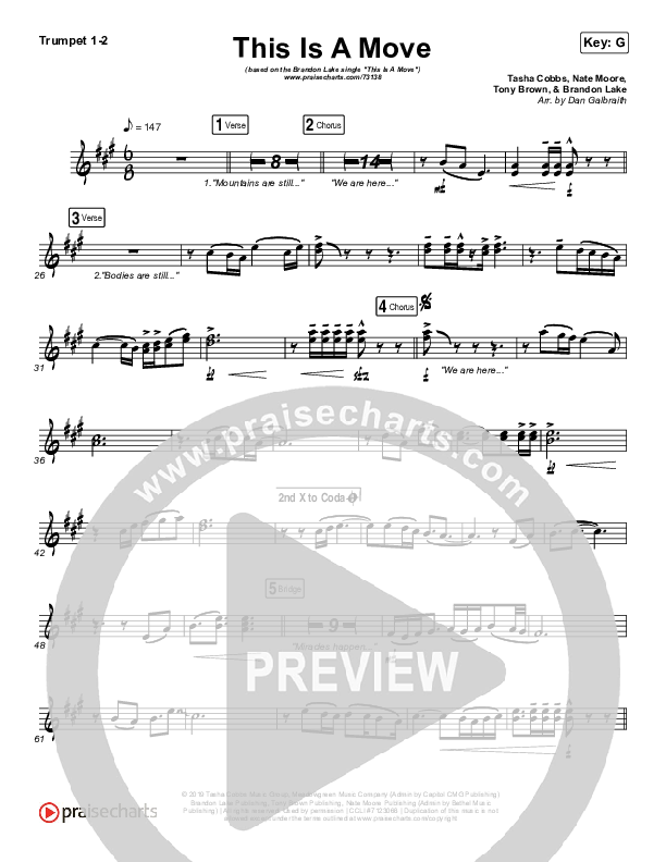 This Is A Move Trumpet 1,2 (Brandon Lake)