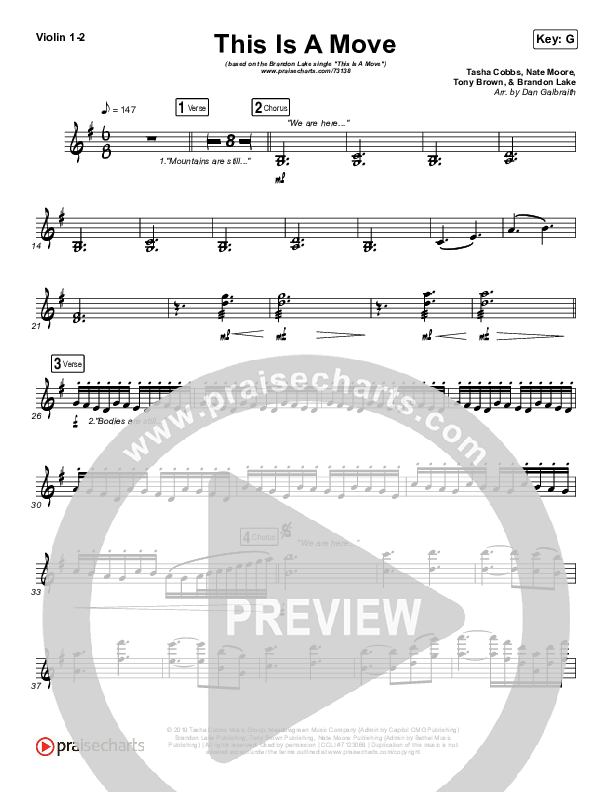 This Is A Move Violin 1/2 (Brandon Lake)