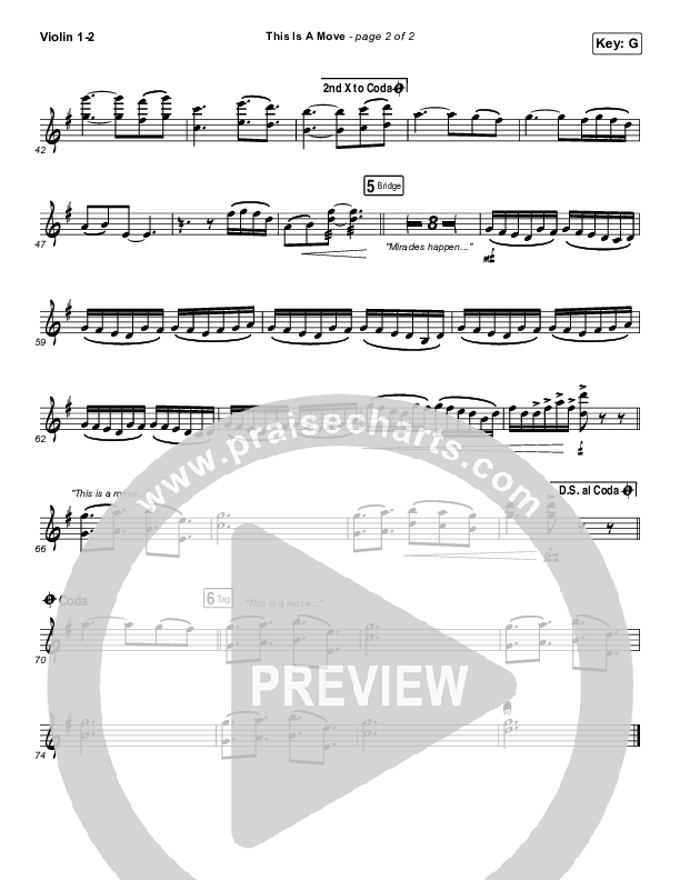 This Is A Move Violin 1/2 (Brandon Lake)