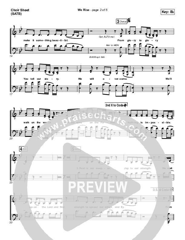 We Rise Choir Vocals (SATB) (Cageless Birds)