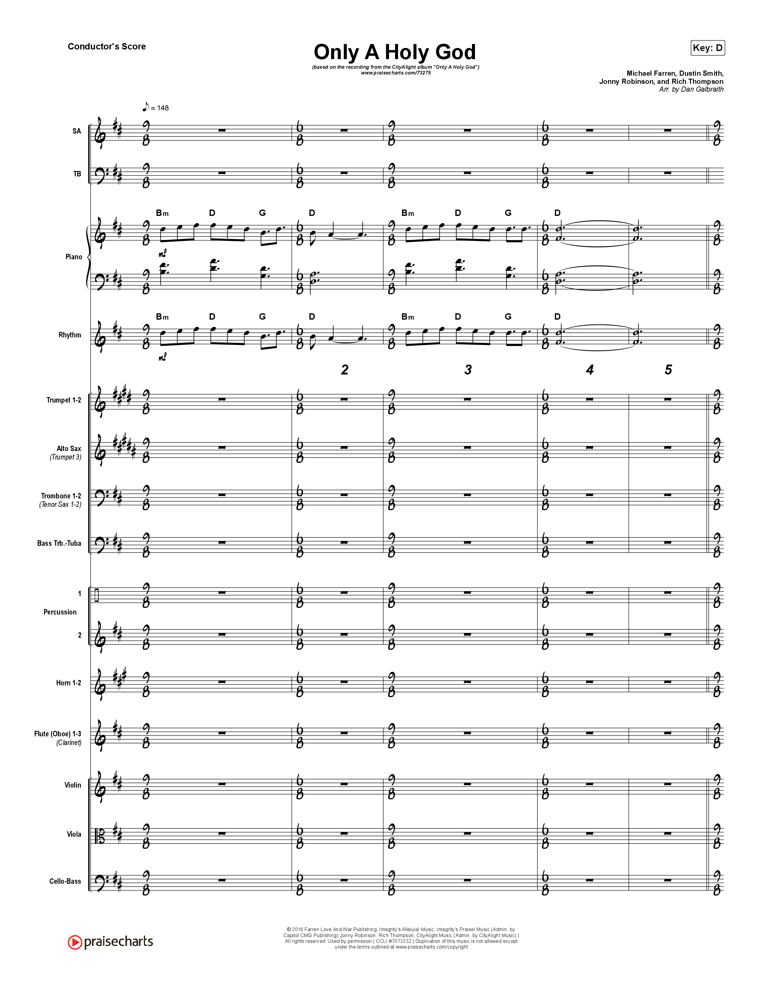 Only A Holy God Orchestration (CityAlight)