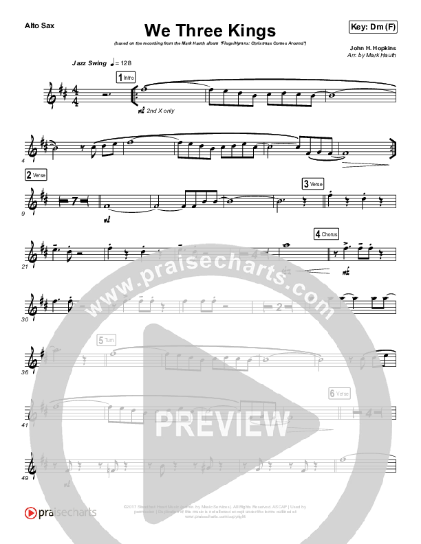 We Three Kings Alto Sax (Mark Hauth)