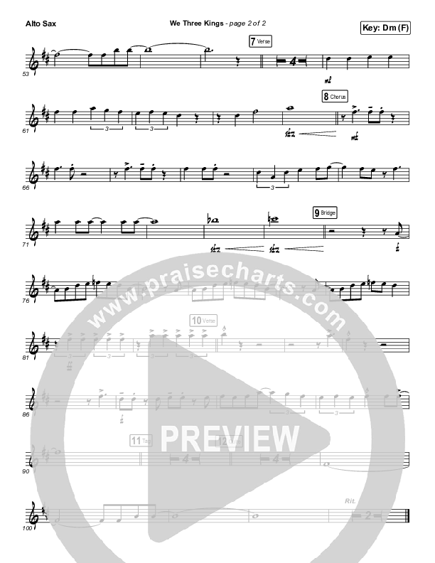 We Three Kings Alto Sax (Mark Hauth)