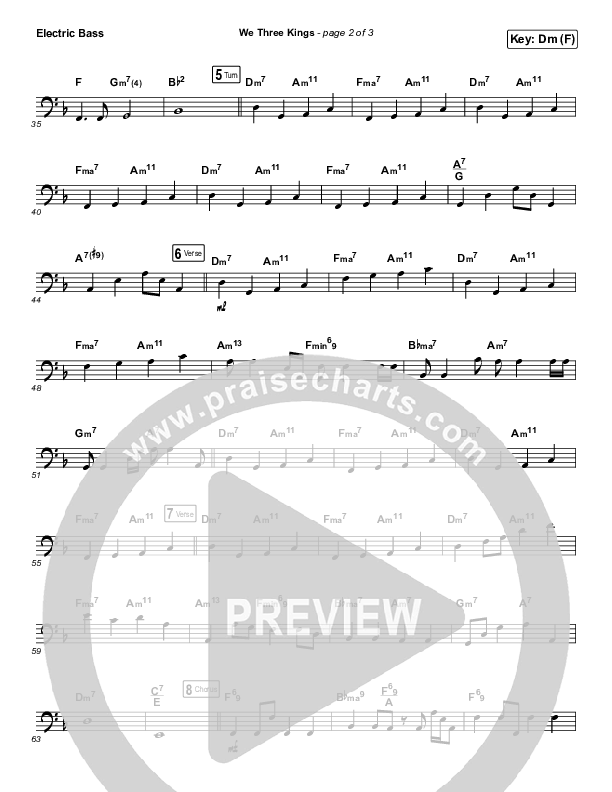 We Three Kings Bass Guitar (Mark Hauth)